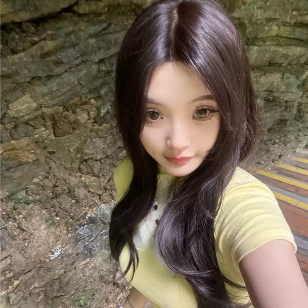 Elegant Natural Black/Dark Brown Women's Wig Lace Front Handmade Realstic